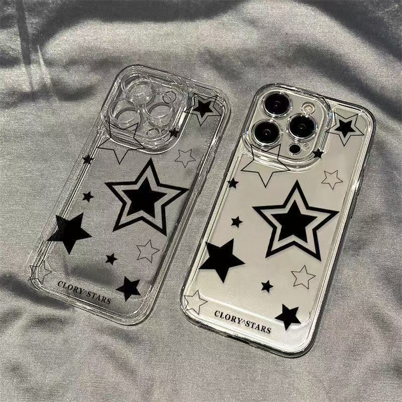 Suitable for European and American iPhone 17 Pro Max Phone Cases, 12 Five-Pointed Star Apple 1 Anti-Drop 14 Pro Japanese and Korean 13/16X Suitable for European and American iPhone 17 Pro Max Phone Cases, 12 Five-Pointed Star Apple 1 Anti-Drop 14 Pro Japanese and Korean 13/16X