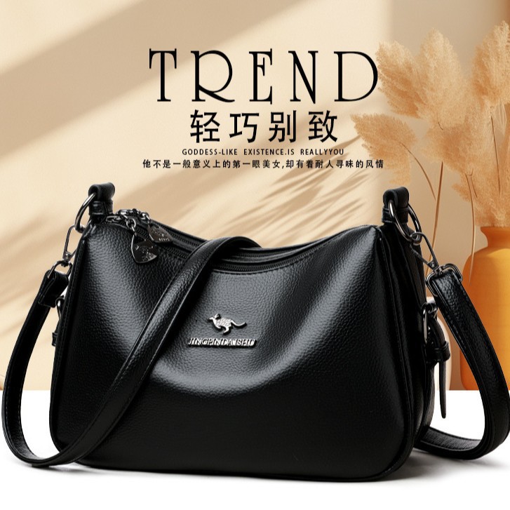 Bolso bandolera nuevo de gran capacidad para mujer, estilo 2024, con un diseño texturizado y elegante, bolso de mano moderno y vintage para damas.