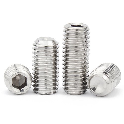 304 stainless steel concave end hexagonal set screw M1.6-M16 Top screw machine meter limit DIN916