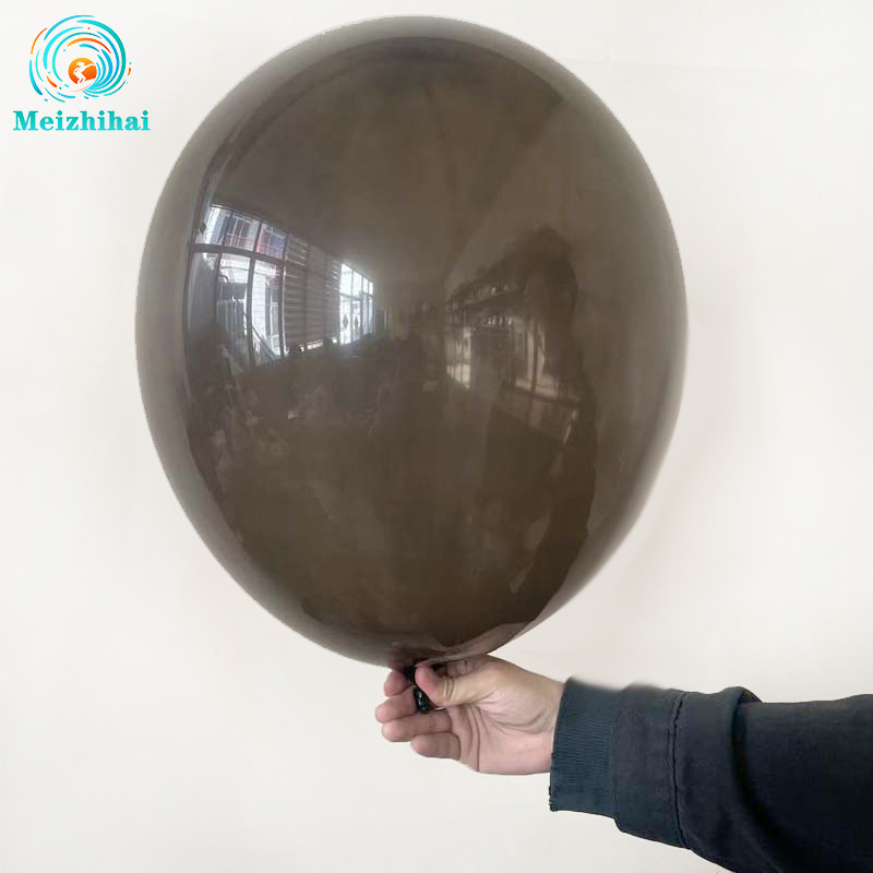 18 pulgadas globos de látex cuadrangular globo transparente gran globo negro boda fiesta de cumpleaños decoración redonda