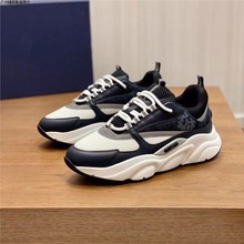 欧美新款时尚运动休闲鞋低帮透气舒适厚底老爹鞋潮流百搭外贸男鞋