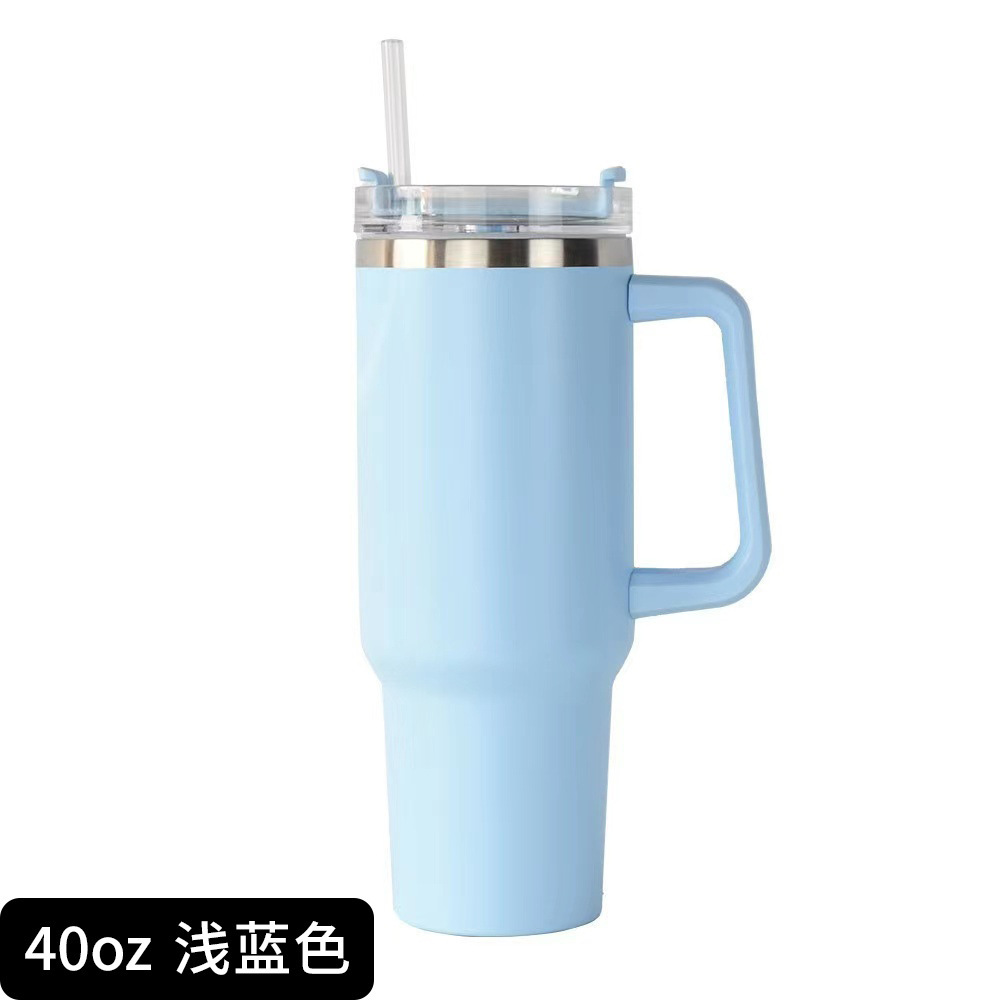 Cross-border 40oz tazas de automóviles 304 tazas de acero inoxidable tazas de aislamiento térmico de gran capacidad manejo portátil de automóviles tazas de agua de hielo