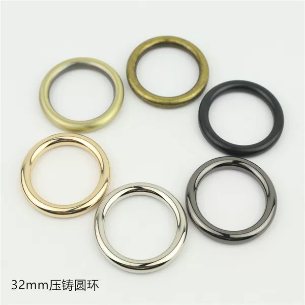 Luggage Hardware Accessories, Die-Cast Round Rings, O-Rings, Connecting Buckles, Seamless Circular Rings, Inner Diameter 3.2cm