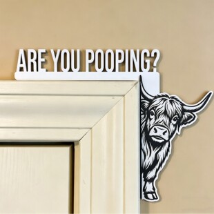 Are You Pooping Door Decor Funny Wall �ߵ�ţľ�Ơ����T���b�