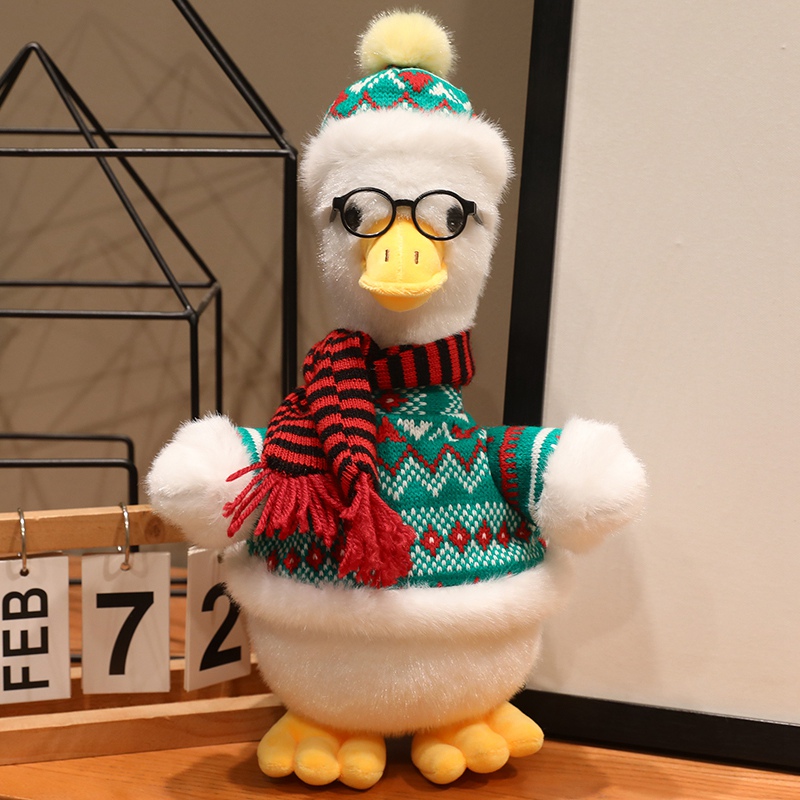 Bebé pato muñeca feliz pato muñeca cóncava modelado pato amarillo juguete de peluche regalo de cumpleaños para chicas
