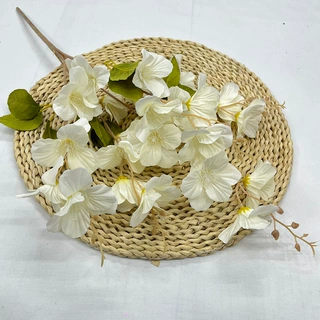 仿真花5叉剑兰跨境高级感兰花假花居家花艺花束绢花小兰花帽子花