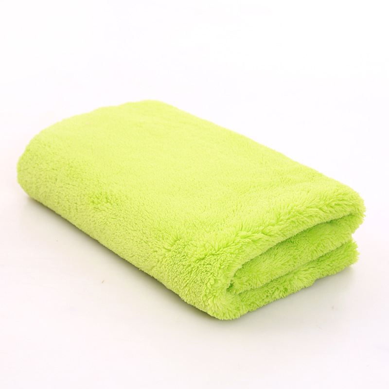 Toallas gruesas de lana de coral color suave absorción de agua toallas gruesas no fáciles de caer toallas de lavado de automóviles toallas al por mayor