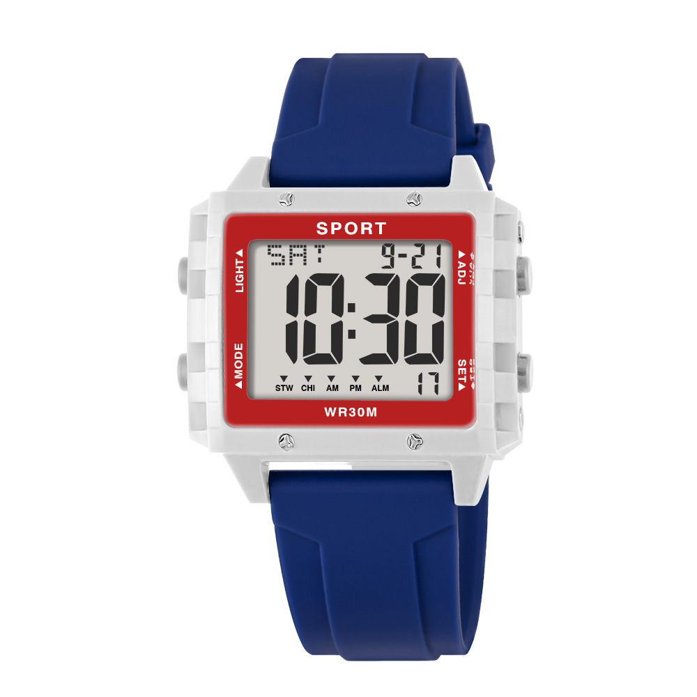 Reloj electrónico de moda para estudiantes adolescentes al aire libre multifuncional alarma de alarma