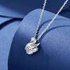 Swan, necklace, chain, fashionable set, beads from pearl, accessory, simple and elegant design, internet celebrity