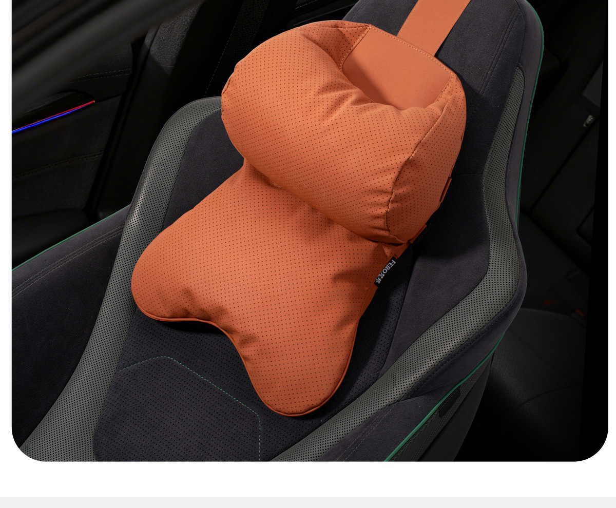 Double-Layer Car Headrest Pillow, Car Neck Pillow, Seat Lumbar Back Cushion, Car Lumbar Support Pillow, Driver's Headrest