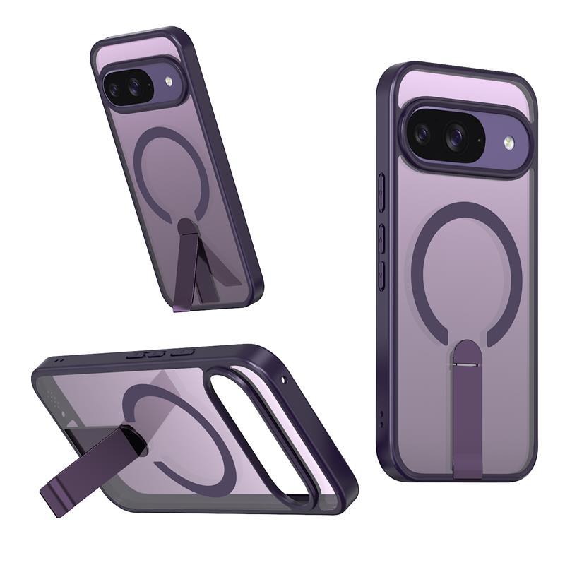 RD Purple Transparent Magnetic Charging + Metal Horizontal and Vertical Stand