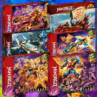 Совместим с LEGO Ninjago серии Golden Dragon Mecha Chariot 2022, новые собранные игрушки из строительных блоков для мужчин