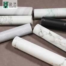 厂家批发现货自粘墙纸仿大理石贴纸防水防油厨房家具翻新壁纸自贴