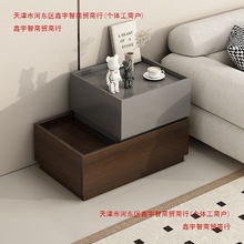 床头柜轻奢高级感卧室家用DIY积木床边柜酒店创意床头简约收纳柜