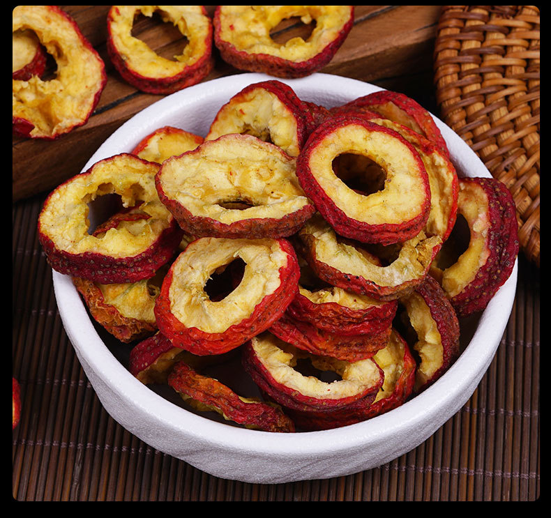 Shan Zha Slices (Crataegus pinnatifida) — Dried Seedless Hawthorn Fruit for Tea & Daily Snacking preparation