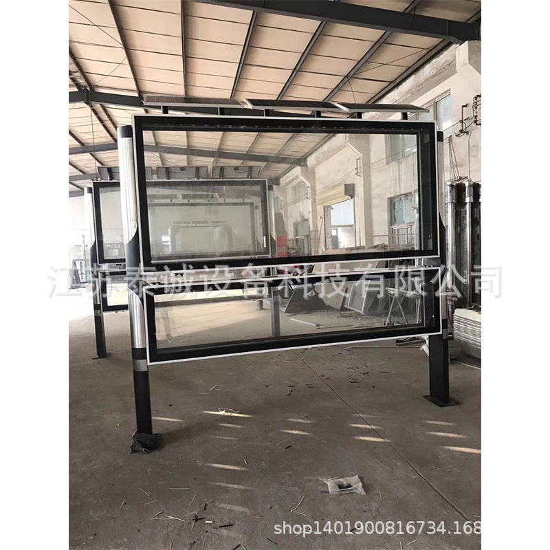 led滚动双层阅报栏西安人民日报阅报栏灯笼柱阅报栏社区宣传栏