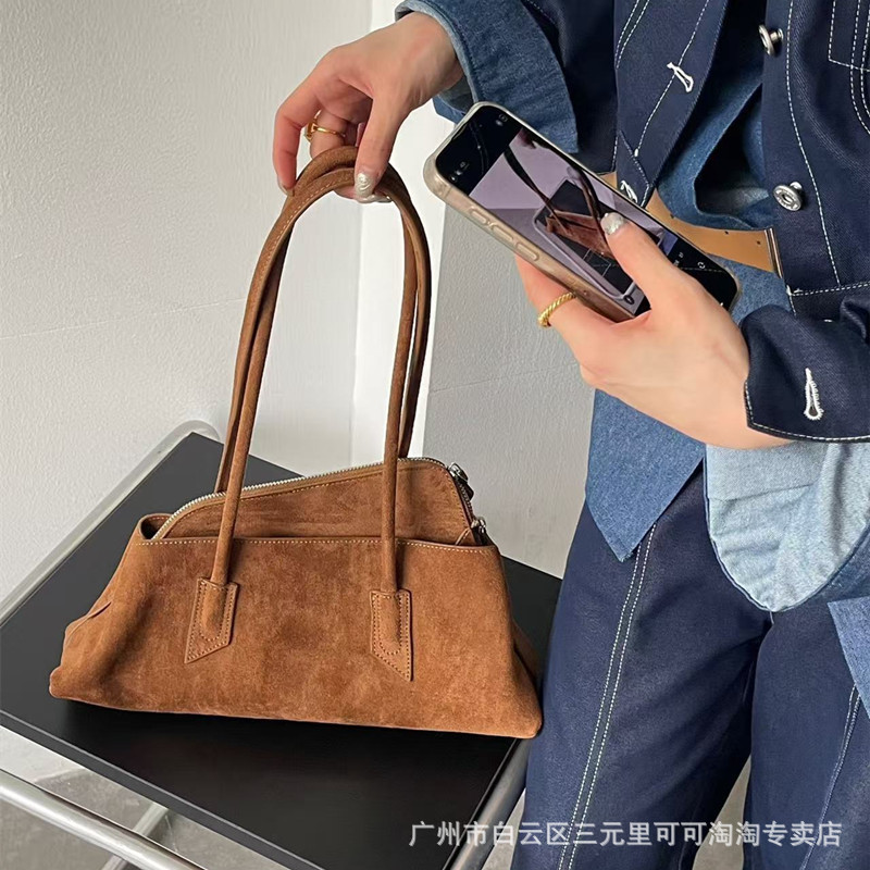 小众设计异形不规则几何托特包2025新款牛皮底大容量手提斜挎包|undefined