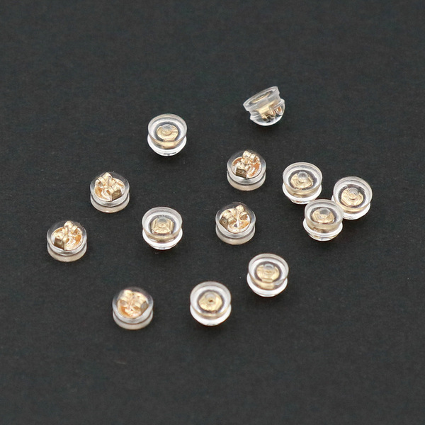 Transparent silicone non-slip earrings