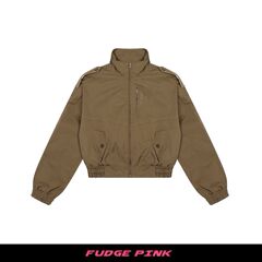 Fudge Pink 25秋季New美式复古简约百搭宽松夹克外套