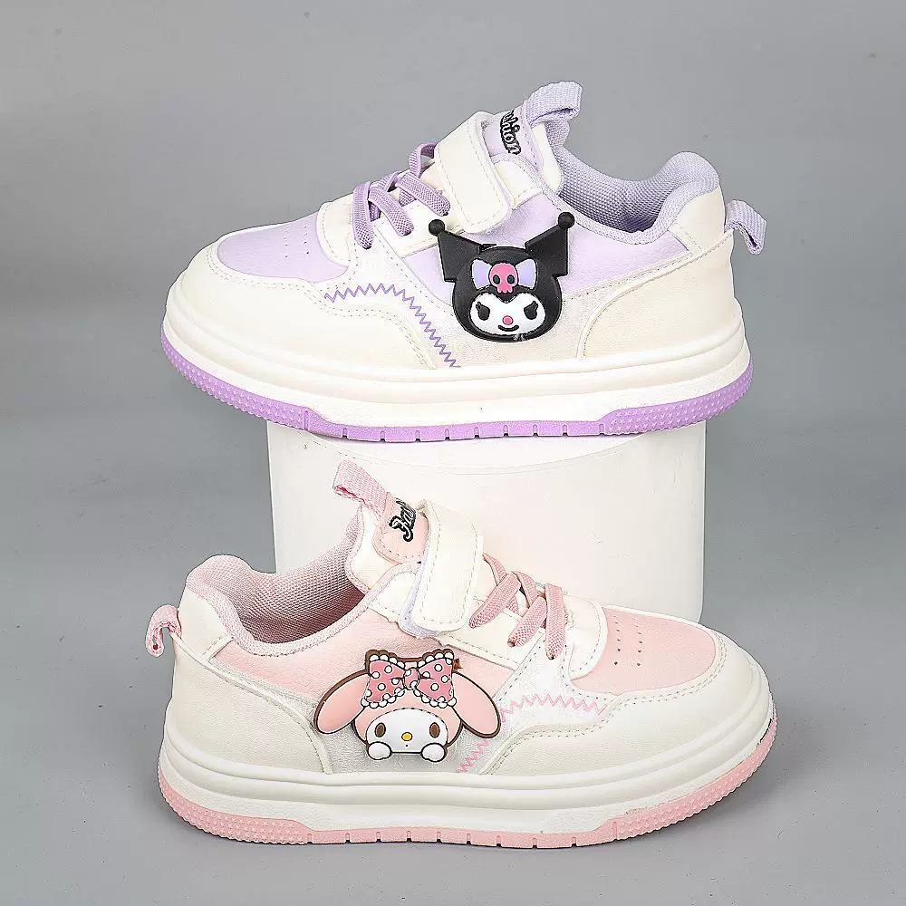 Детские кроссовки милые мультяшные кроссовки для девочек 2024 осень новая повседневная обувь мягкая подошва нескользящая детская обувь для мальчиков