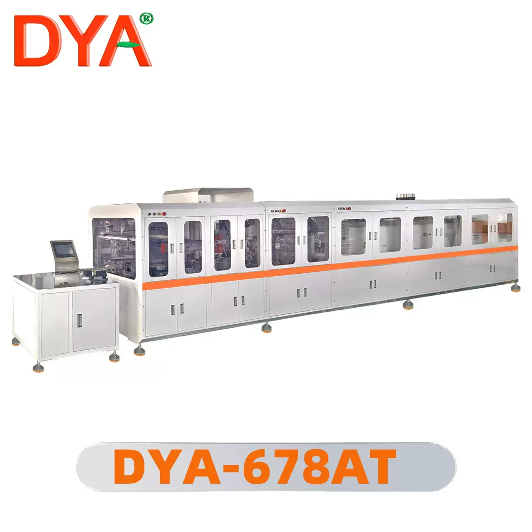 变压器线圈自动化生产焊锡包胶激光脱皮组装测试摆盘DYA-678AT