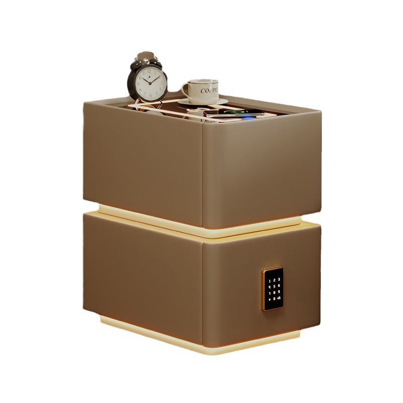 Mesita de noche inteligente simple y moderna pequeña súper estrecha 2024 nueva carga inalámbrica 30 cm dormitorio lado de la cama gabinete estrecho