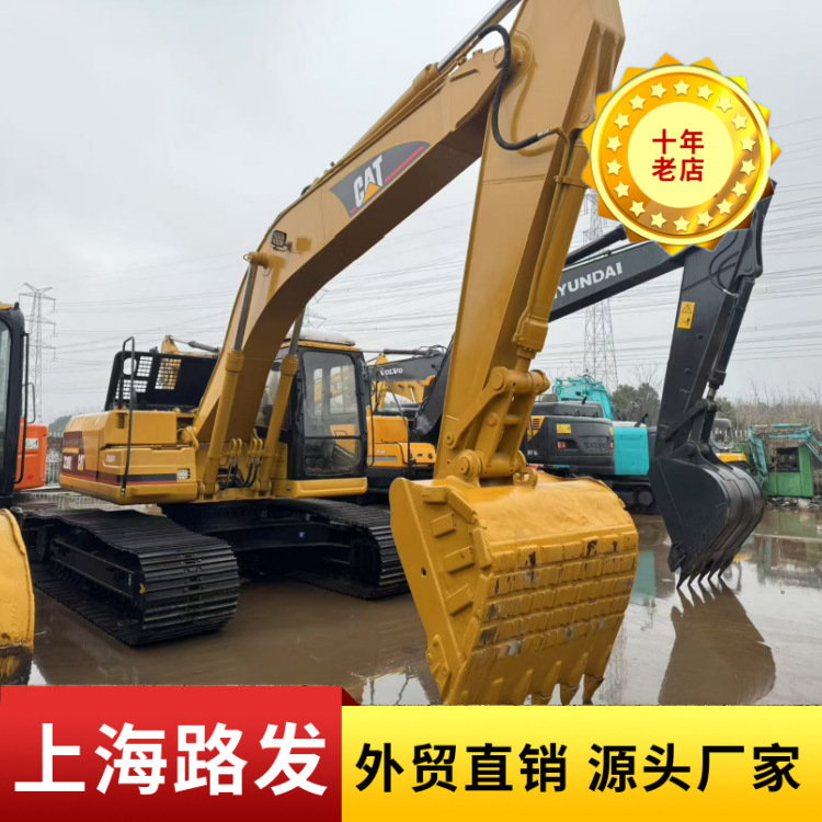 Fabricantes de Shanghai venden excavadoras usadas Caterpillar 330B, excavadoras 320B