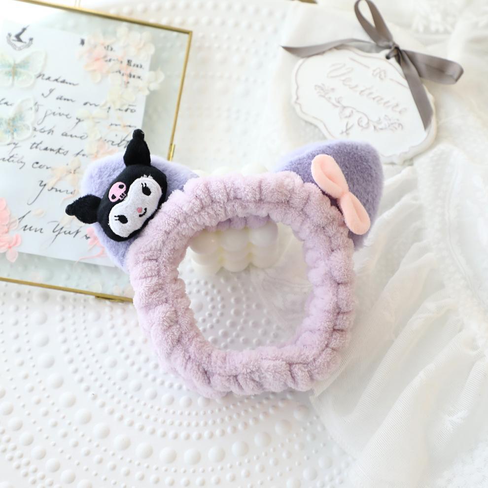 Cartoon Hairband for Women, Versatile Hair Accessory, Sports Yoga Headband, Girly Style, Non-Slip Headband for Washing Face, Applying Face Mask, and Makeup