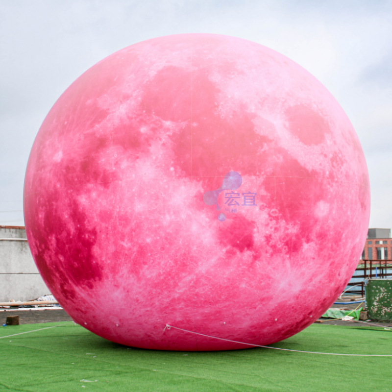 厂家直销PVC商场大型展会开业庆典火星气模美陈充气发光地球模型