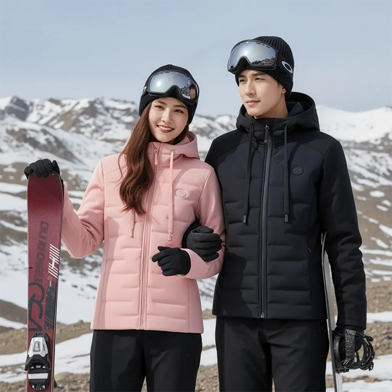 Autumn and Winter New Men's and Women's Hooded Fleece-Lined Thickeneded Graphene Loose Versatile Jacket Tops Sports Casual Jackets