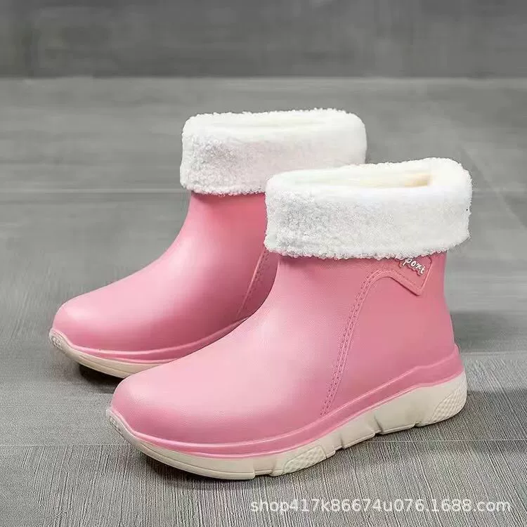 Ботинки Martens с флисовой подкладкой, противоскользящие, водонепроницаемые, корейский стиль