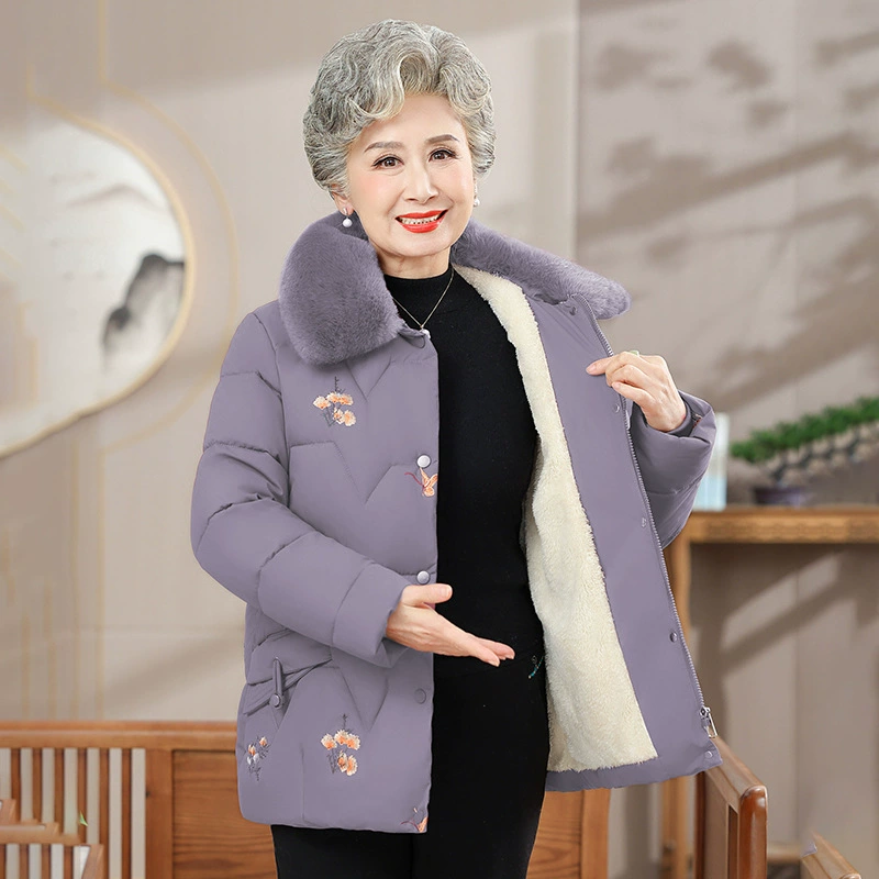 Мама средних лет хлопчатобумажная одежда осенний и зимний элегантный