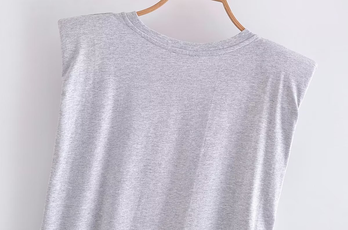Casual Style Wholesale Women'S Casual Solid Color Sleeveless T-Shirts