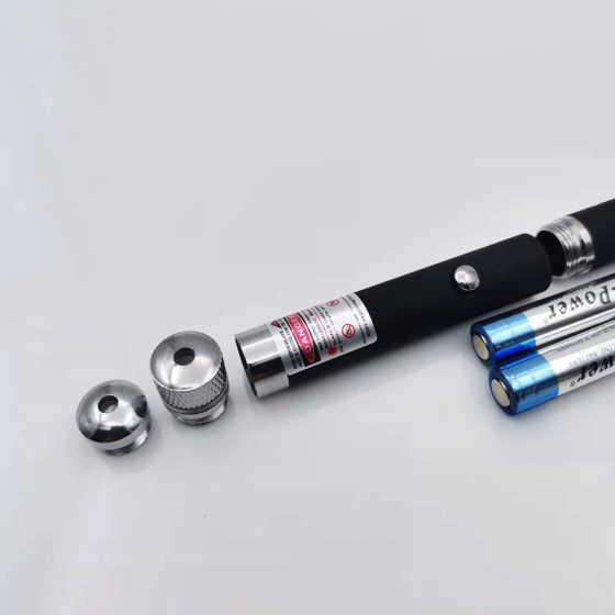 Laser pen head projection pen long-range stylus card green light baby's skin star single-point long-range laser head changing pen green light