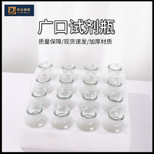 现货供应透明广口试剂玻璃瓶小花瓶16只装珍珠棉套装瓶跨境热销