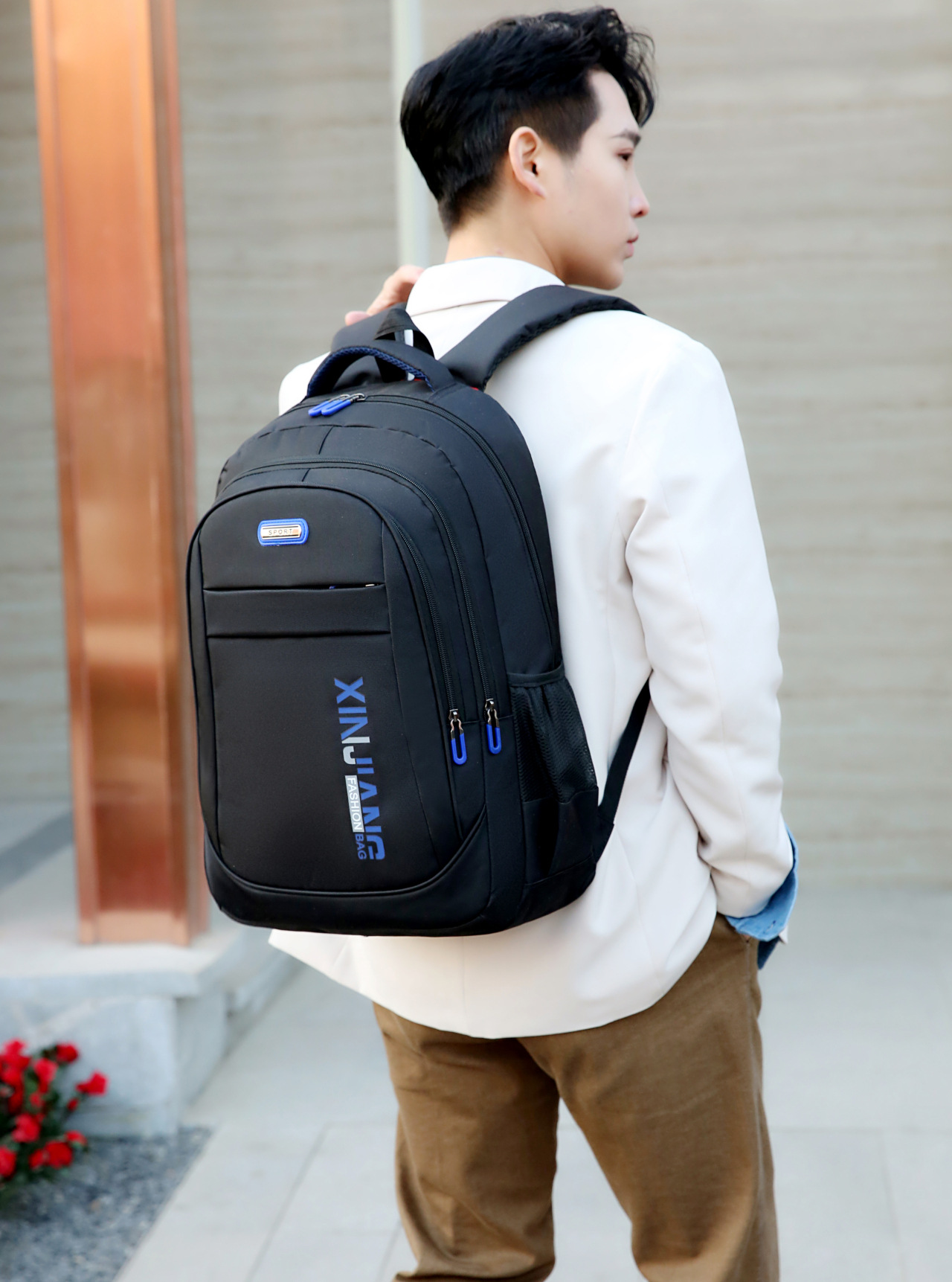 Factoria transfronteriza mayorista de viajes de ocio para hombres y mujeres mochilas de computadora de gran capacidad mochilas de moda de estudiantes de secundaria