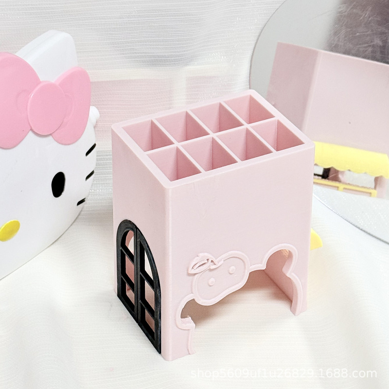 New Cartoon-Style Bead Pen Holder, 3D Printed, Can Hold 10 Slots, Double-Needle Bead Pen Storage Rack New Cartoon-Style Bead Pen Holder, 3D Printed, Can Hold 10 Slots, Double-Needle Bead Pen Storage Rack