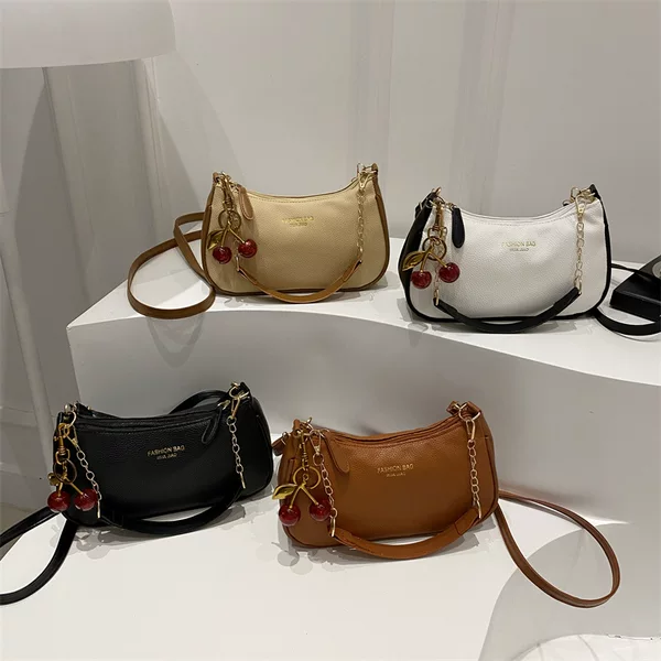 Cross-Border Trendy Fashion Small Square Handbag for Women 2025 Autumn New Simple Chain Shoulder Bag Commuter Crossbody Bag