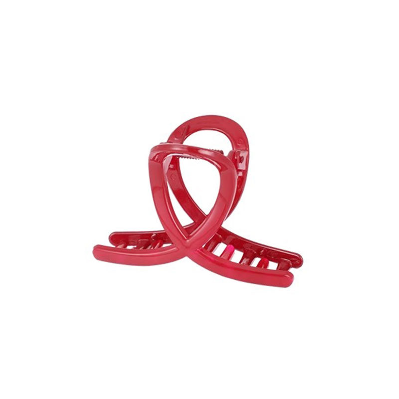 Anchor clip de cabello rojo para mujeres 2024 nuevo clip de cabello coreano de alta gama simple clip de cabello de cabeza trasera clip de tiburón grande