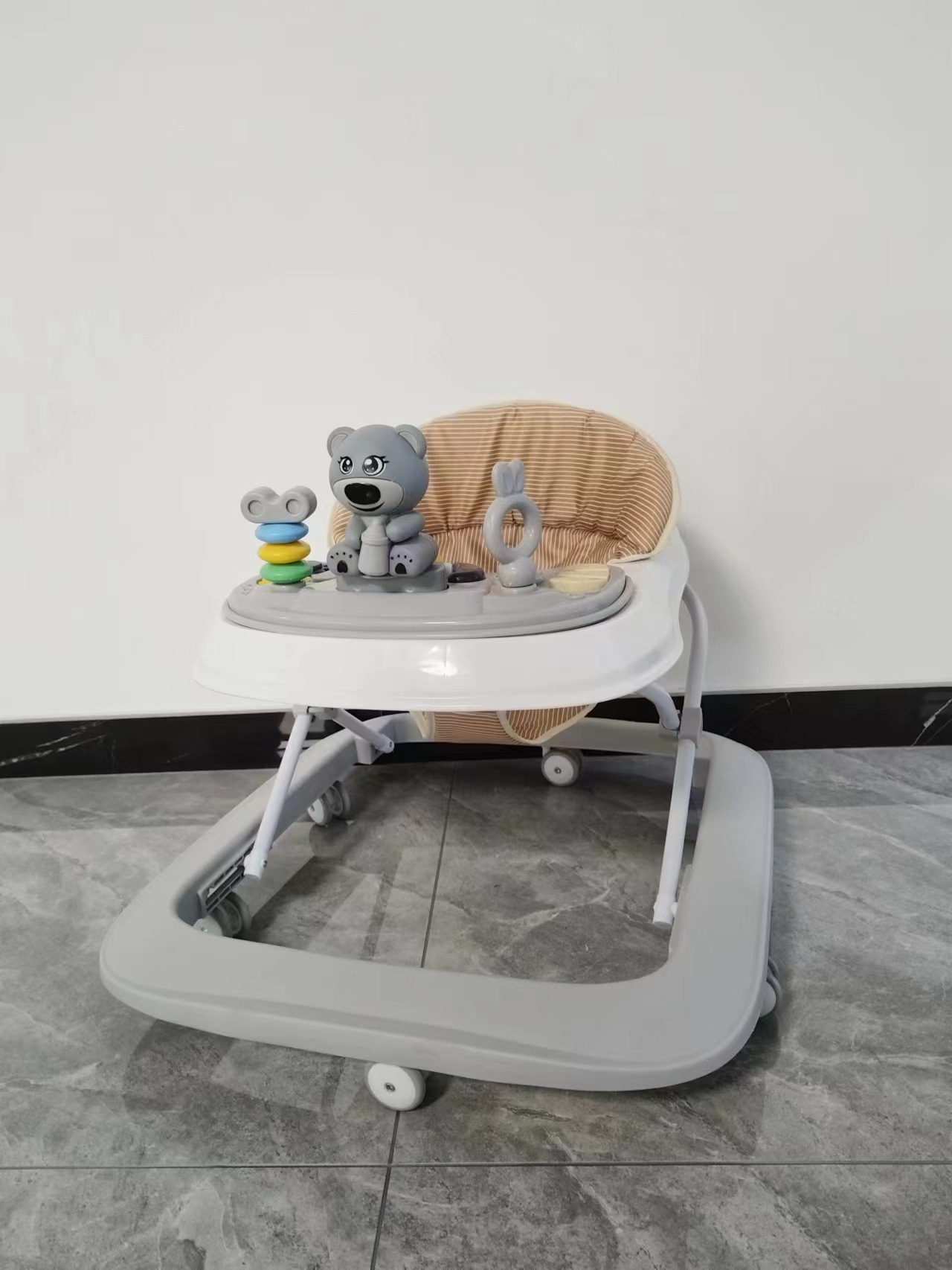 Caminata anti-O pierna bebé cochecito multifuncional anti-vuelco, el bebé puede sentarse y empujar para aprender a conducir