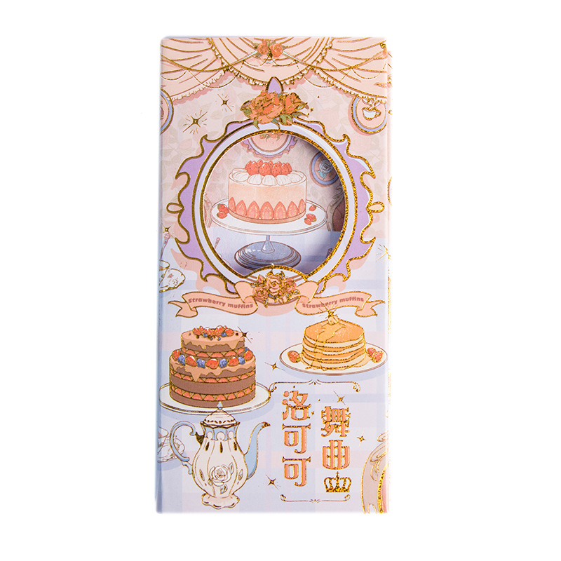 4 배 노트 패드-딸기 연인