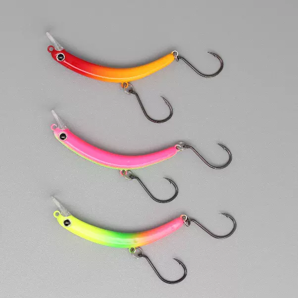 跨境倒舌板沉水米诺仿生月牙米诺6mm/4g微物快沉假饵黑坑溪流鳟鱼