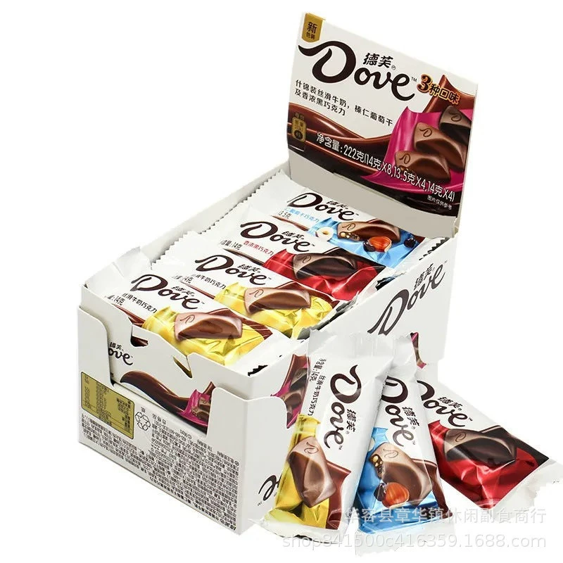 Шоколад Dove 224г коробка 14г*16 оптовый шелковистый молочный шоколад конфеты конфеты рождественские подарки