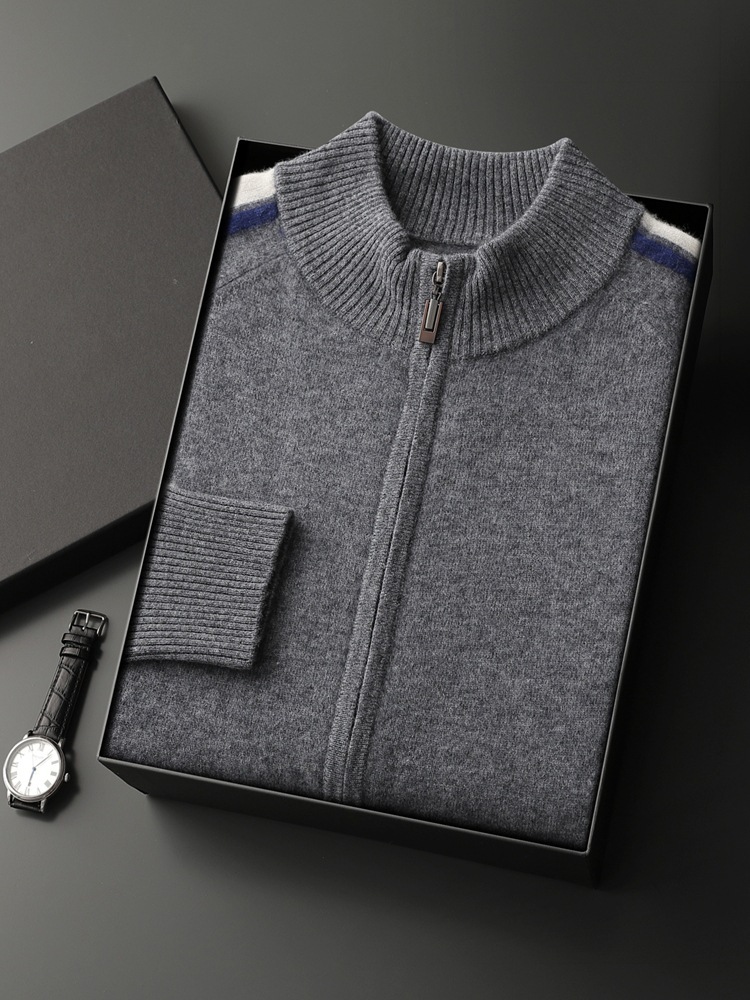 Men's cashmere demi-season fashionable universal casual cardigan