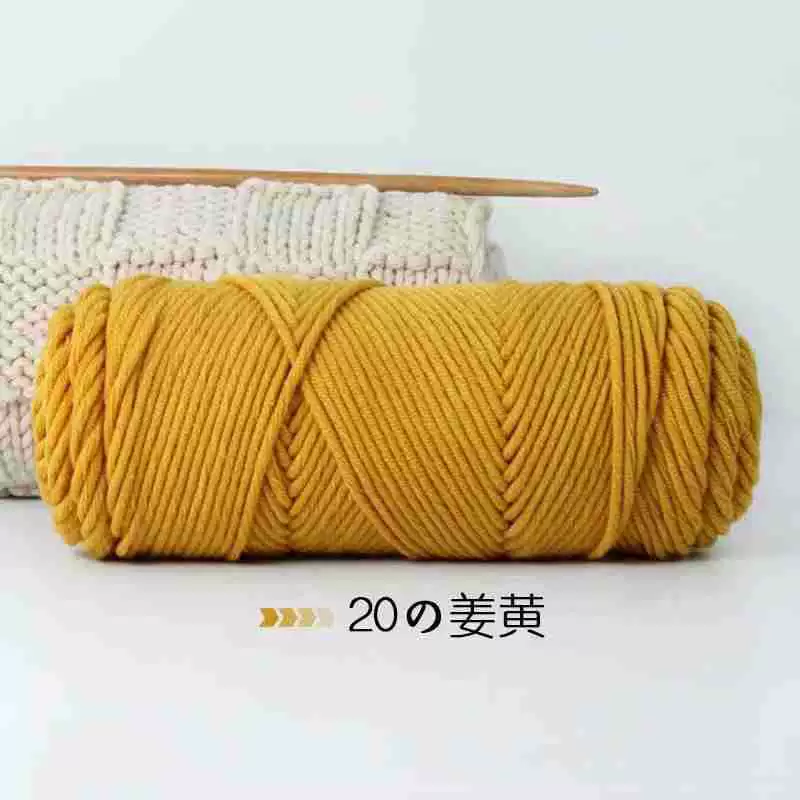 8-проволочная пряжа Lover Cotton, толстая расширенная волокнистость, моток 100 г, крупный вязальный размер 3–7 мм, 5 шт.