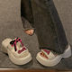 Increased Thick Bottom Fashionable Bow Strap Slides Women's Outer Wear 2024 Summer New Non-Slip Casual Sandals