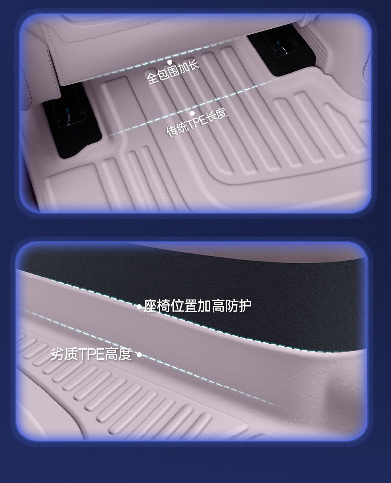 Suitable for 26 models of Leapmotor A05, complete set of car interior decoration accessories, TPE full-cover floor mats, modification parts