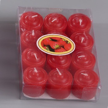 Rojo 5 horas vela caja