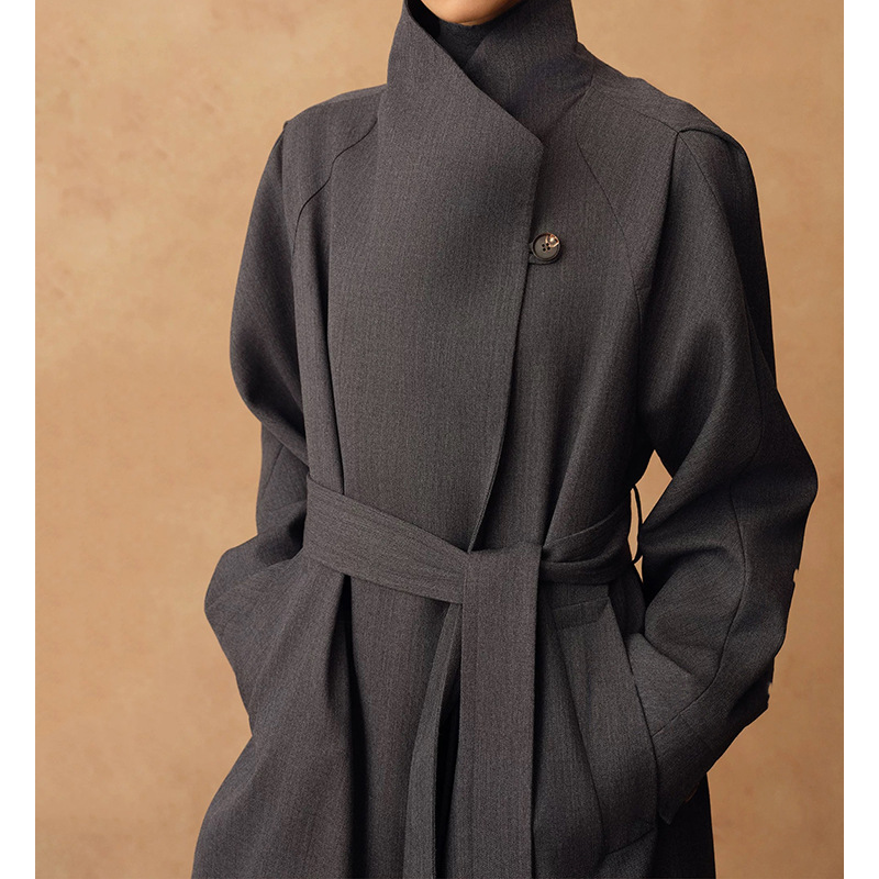 in stock manufacturers wholesale new dewdrop wool texture two wear atmospheric lapel lace long trench coat jacket in stock manufacturers wholesale new dewdrop wool texture two wear atmospheric lapel lace long trench coat jacket