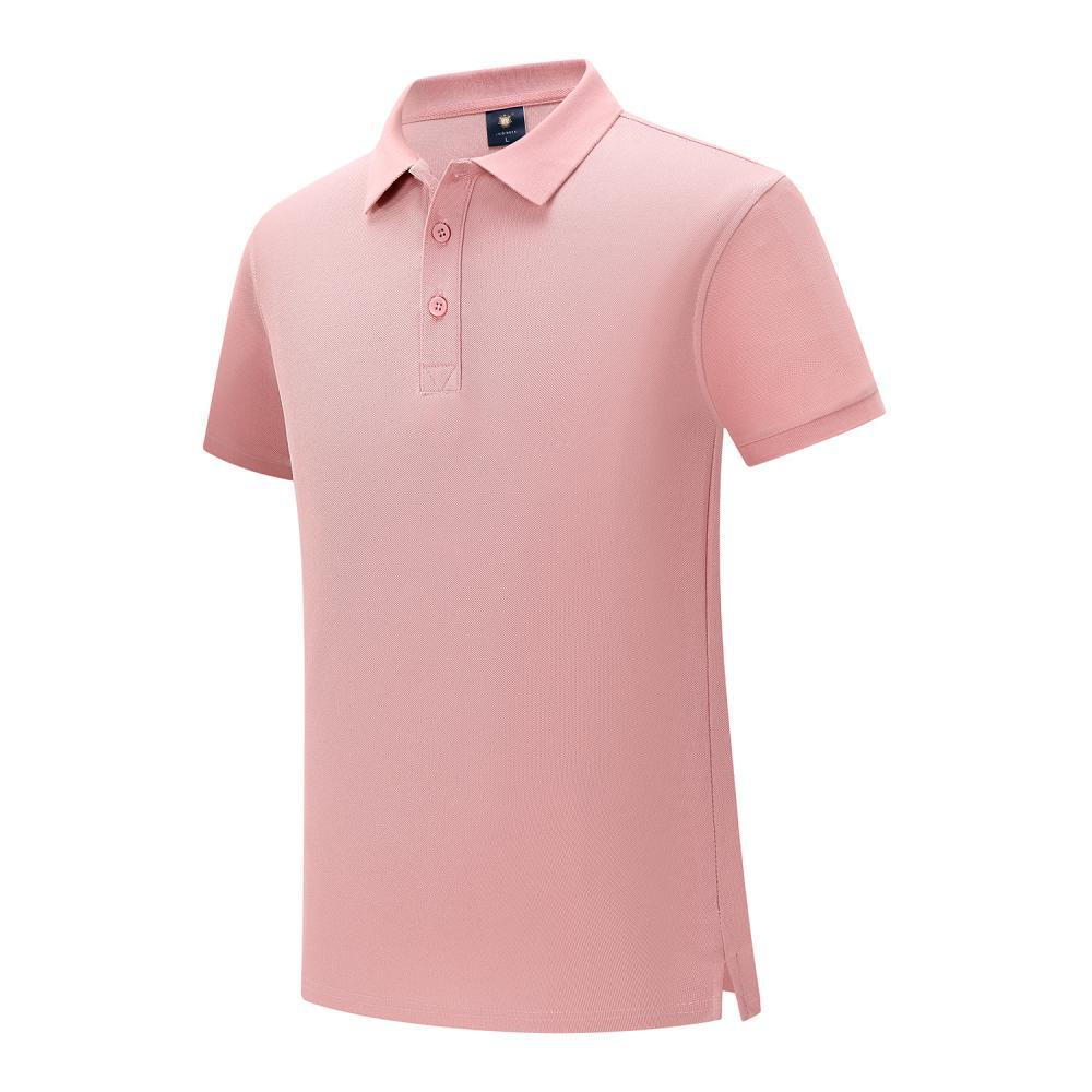 210G algodón peinado solapa polo impresión de verano personalizado camiseta publicitaria ropa de trabajo de hombres y mujeres mangas cortas